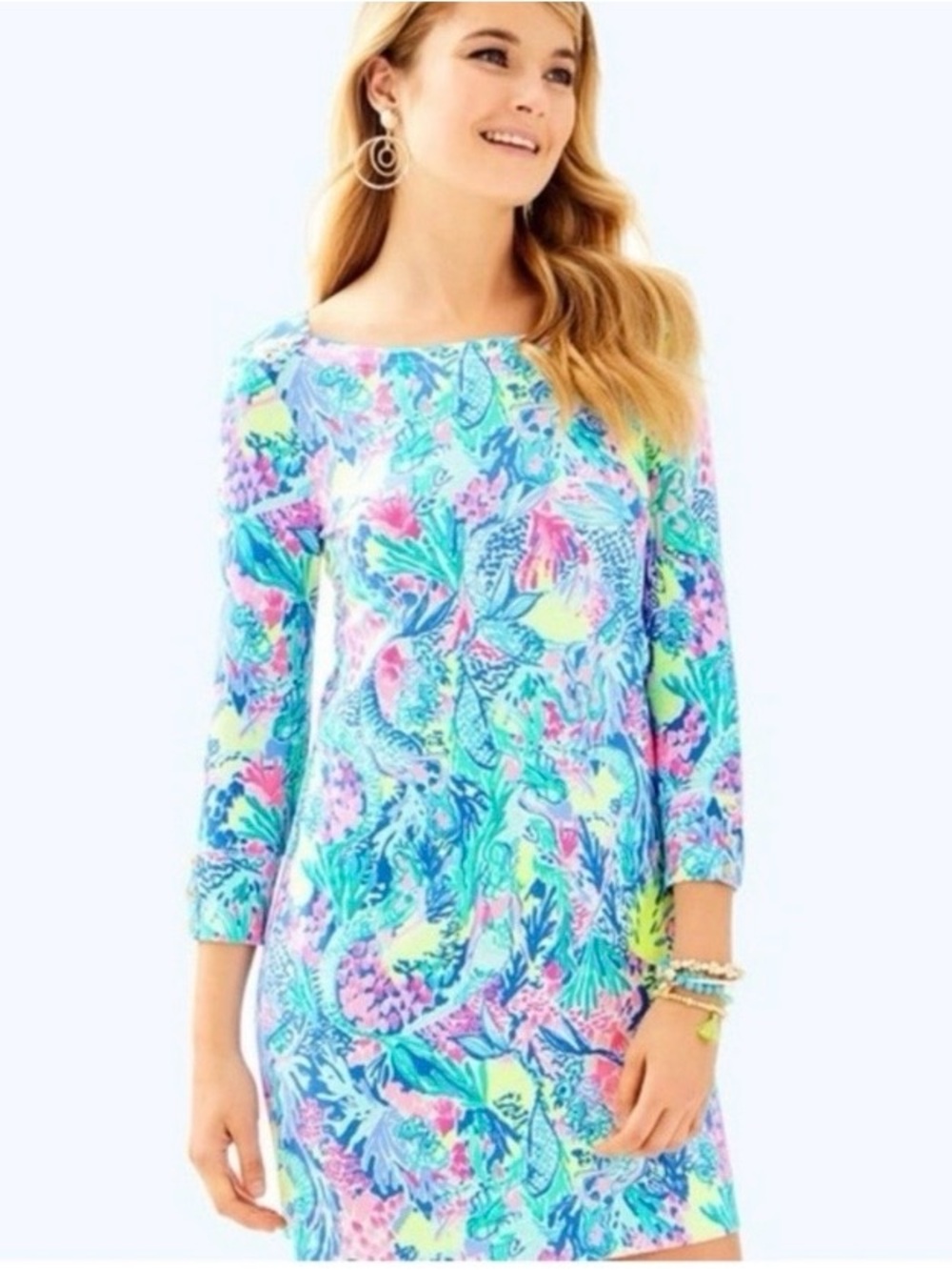 Lilly Pulitzer UPF 50+ Sophie Dress in Mermaid’s cove  women’s size MEDIUM